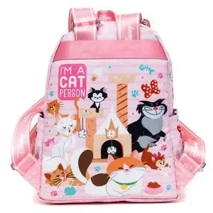 Disney Cats ?‍⬛  Lucifer Aristocats Mochi  Mini Nylon Summer Backpack Loungefly Disney The Aristocats Stacked Kittens Mini  main image 4